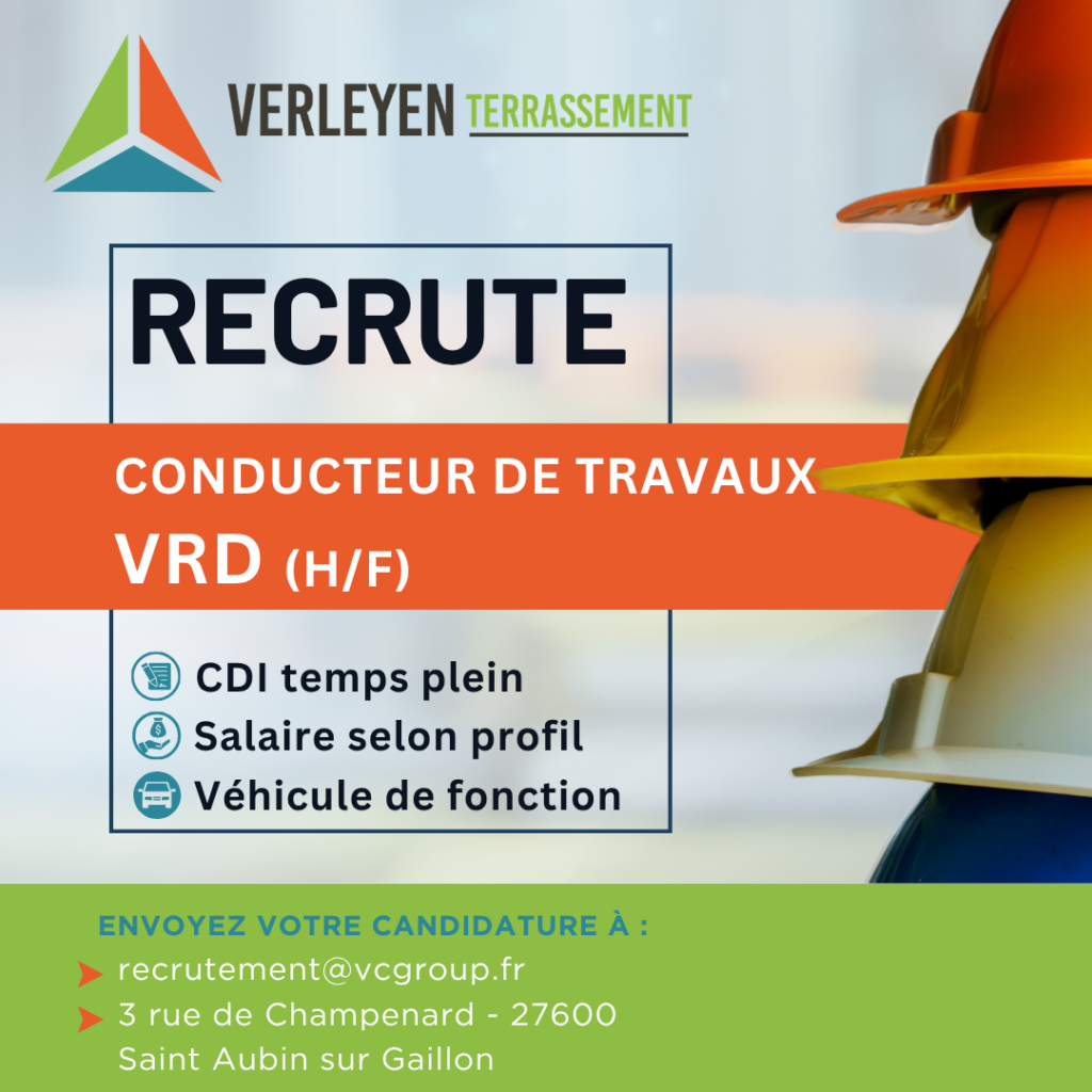 Conducteur de travaux VRD
